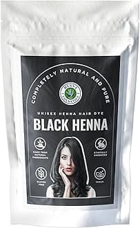 Natural Henna Hair Color Dye, 100% Pure Henna Powder for Hair Growth Organic (Black, 100 Gr + Free 50 Gr.)