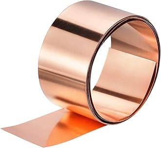 uxcell Copper Sheet Roll 3500mm x 100mm x 0.2mm, 99.9% Pure Copper Strip Copper Flashing Metal Foil Plate for Electricity DIY Projects (Multiple Sizes)