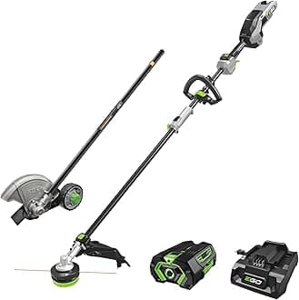 MHC1603 Multi-Head Combo Kit 16-Inch 56-Volt Carbon Fiber String Trimmer with POWERLOAD & 8-Inch Carbon Fiber Edger Attachment & 56-Volt Power Head, 4.0Ah Battery and 320W Charger Included