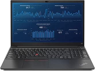 Lenovo ThinkPad E15 Gen 3 Business Laptop, 15.6" Full HD Display, AMD Ryzen 5 5500U Processor, 16GB DDR4 RAM, 256GB SSD, USB Type-C, Webcam, HDMI, Wi-Fi, Bluetooth, Windows 10 Pro, Black (Renewed)