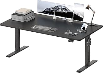 Devoko Electric Standing Desk 180x80 cm, Height Adjustable Desk Ergonomic Stand up Desk with 2 Memory Preset, Black