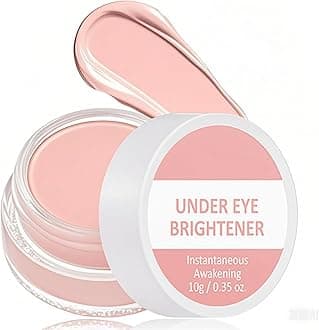 Under Eye Brightener - Instant Anti Age Eraser Eye Concealer - Colour-Correcting Eye Brightener & Primer - Dark Circles and Blemish Concealer, Korean Makeup, Instant Results (Pink)