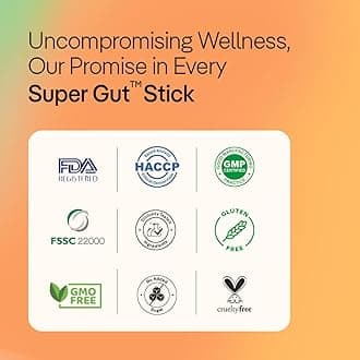 The Good Bug Gut Balance SuperGut Stick for Gut Health, Strong Digestion & Immunity | Probiotics + Inulin + Vitamin C | For Men & Women | 3Bn CFU of Clinically Proven Strains | 60 Days Pack