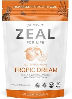 Zeal for Life 30-Day Wellness Bag - Tropic Dream Flavor, Daily Nutritional Supplement for Vitality, Immunity, & Overall Wellness - 420 Grams