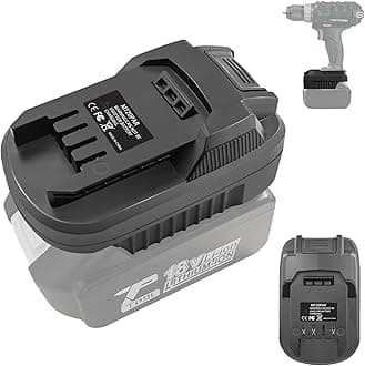 TPDLMT18PAR Battery Adapter for Makita to Parkside Power Tool, Battery Adapter Converter for Makita 18 V BL1860 BL1850 Li-Ion Battery Converter for Parkside 20 V XTeam Series Power Tool