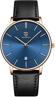 BEN NEVIS Watch, Mens Watch, Minimalist Fashion Simple Wrist Watch Analog Date with Leather Strap