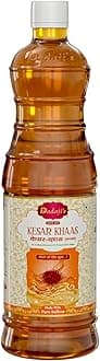 Dadaji's Kesar Khaas Sharbat - Luxurious Saffron Syrup for Refreshing Drinks & Desserts | Rich Aroma & Authentic Flavor | Perfect Summer Beverage (400ml)