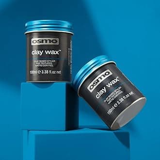 OsmoFirm Hold Clay Wax for Matte Finish Without Shine for a Natural Looking All Day Long Hold for All Hair Types 3.38 Fl Oz (Pack of 1)