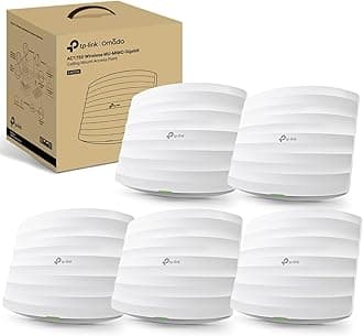 EAP245 V3 (5-Pack) | Omada AC1750 Gigabit Wireless Access Point | Business WiFi Solution w/Mesh Support, Seamless Roaming & MU-MIMO | PoE Powered | SDN Integrated | Cloud Access & Omada App