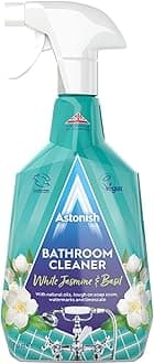 Astonish White Jasmine & Basil Bathroom Cleaner Spray, 750ml, Cruelty-free, Vegan