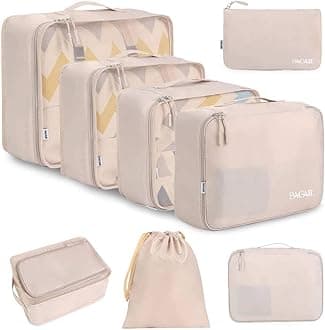 Packing Cubes for Suitcase 8 Set, Lightweight Luggage Packing Organizers Packing Cubes for Travel Accessories