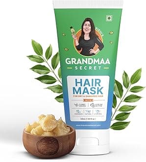 Nidhi's Grandmaa Secret Damaged Hair Repair Mask – with Curry Leaves & Kokum Butter for Dry, Frizzy Hair, 50ml