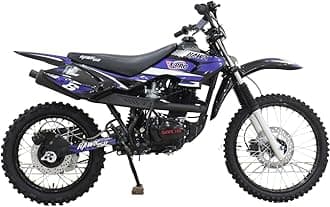 Hawk 150cc 5-Speed Manual Transmission Dirt Bike with Kick Start! Big 19"/16" Wheels!