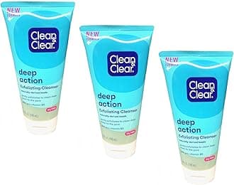 Clean & Clear Deep Action Exfoliating Scrub Oil-Free 5 Ounce (Pack of 2)