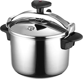 MAGEFESA Star Pressure Cooker, 6.3-Quart, 18/10 Stainless Steel, Works on All Stovetops (Induction Compatible), Safety Lock & 8 PSI Cooking