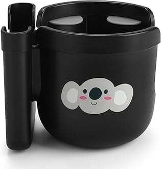 Stroller Cup Holder with Phone Holder, Bike Cup Holder, Universal Cup Holder for Uppababy Nuna Doona Strollers, 2-in-1 Cup Phone Holder for Stroller, Bike, Wheelchair, Walker, Scooter
