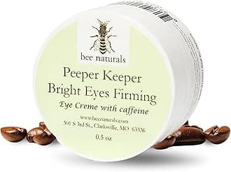 Peeper Keeper Bright Eyes Firming Crème - Caffeine Enriched for Puffy Eye Reduction - Gentle Daily Use After Cleansing - Caution for Caffeine Sensitivity