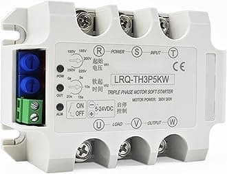 Three/Single Phase Motor Soft Starter Slow Start Module Solid State Relay Decompression and Step-Down Controller(Single 6KW Module)