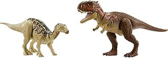 Mattel Jurassic World Survival Instincts Roarin' Battle Pack Set with 2 Action Figures, Roar Strikers Iguanodon & Skorpiovenator Dinosaur Toys
