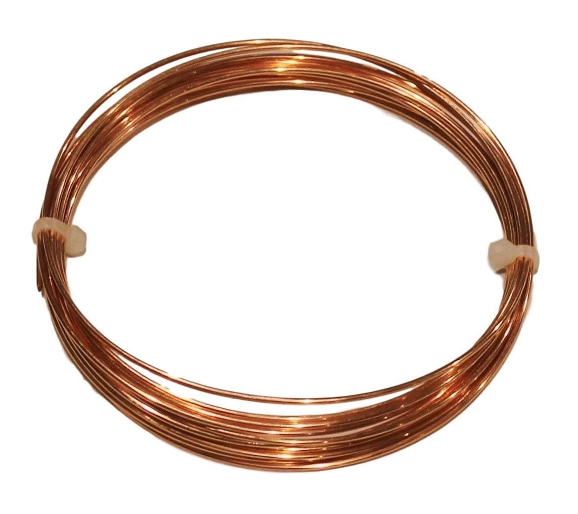 By Copper wire USA -18 Ga 25 Ft Solid Round Copper Wire Coil - Dead Soft