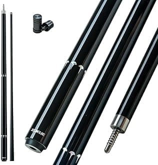 ZOKUE Elite Series Carbon Fiber Pool Cue Stick Low Deflection Full Carbon Technology Cue Stick for Beginner Primary Pool Stick with 12.5mm Tip (Easy to Control Powerful and Precise Pro Taper)