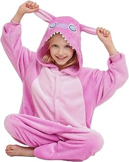Unisex Children Animal Onesie Pajamas,Kids Flannel Halloween Cosplay Costume/Homewear/Sleepwear