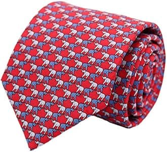 100% Silk Fancy Animal Print Ties for Men, for Casual Wedding Party