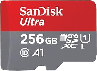 SanDisk Ultra 256 GB microSDXC Memory Card with A1 App Performance up to 100 MB/s, Class 10, U1 - Amazon exclusive packaging