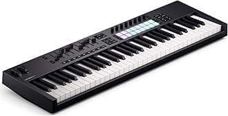 Launchkey 61 MK4 – 61 key Semi-Weighted, USB, MIDI Keyboard Controller with DAW Integration. Chord & Scale Modes, 8 Drum Pads, & Arpeggiator — Includes Software Bundle for Music Production