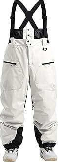 GSOU SNOWMen Snow Bibs Baggy Ski Pants Snowboard Overall Insulated Waterproof Windproof Warm Winter