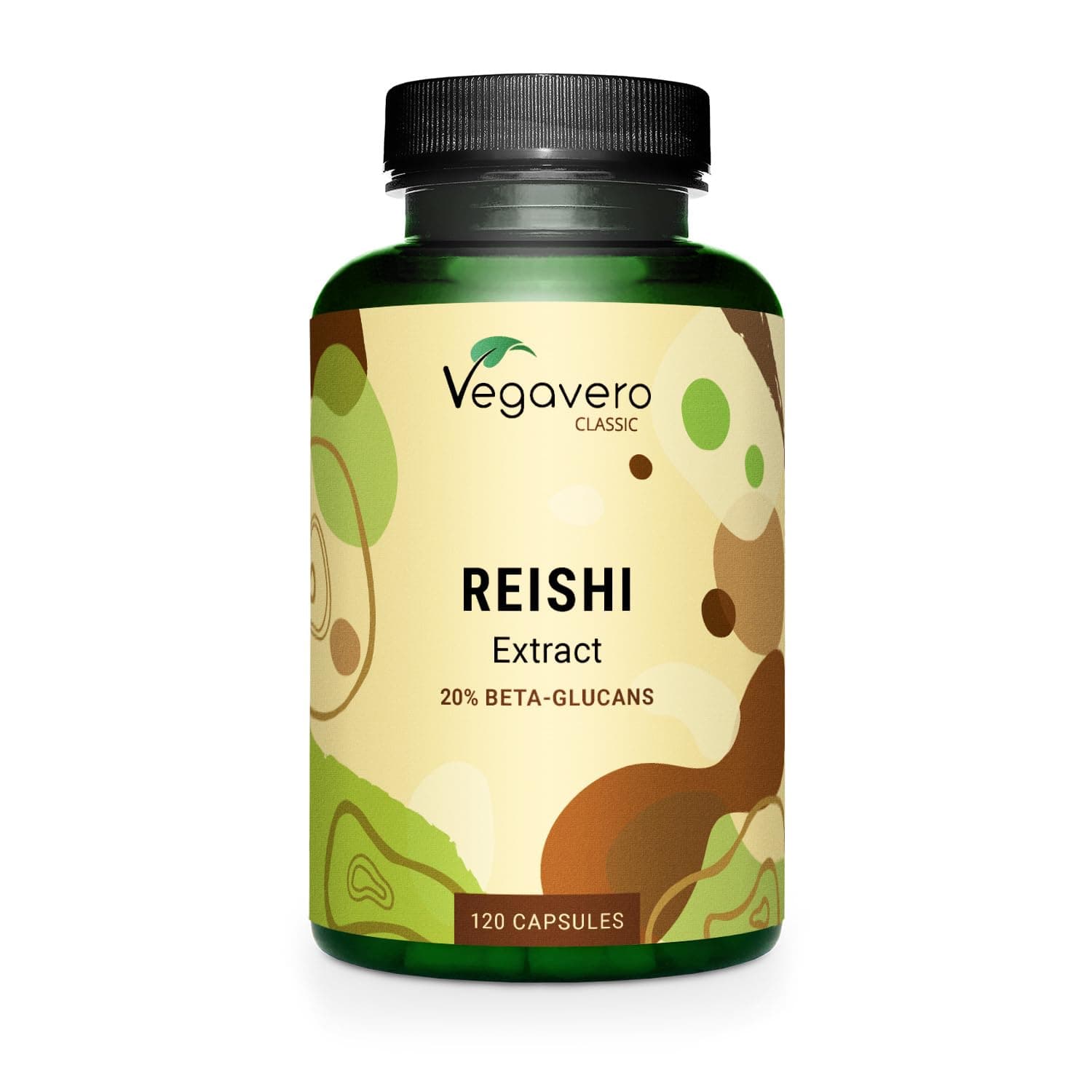 Vegavero Reishi Mushroom Extract | 13,000 mg (10:1) Ganoderma Lucidum | 120 Capsules | 40% Polysaccharides & 20% Beta Glucans | NO Additives | Vegan