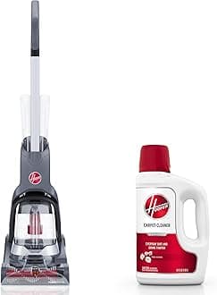 Hoover PowerDash Pet Advanced Compact Carpet Cleaner Machine, FH55050PC + 64 oz Everyday Carpet Cleaner Solution, Deep Cleaning Carpet Shampoo, AH31924