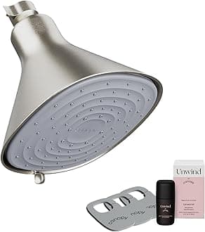 Canopy High Pressure Shower Head Filter for Hard Water - Shower Filter to Remove Impurities for Healthier Scalp, Skin & Hair - Support Hair Growth & Minimize Breakage - Nickel