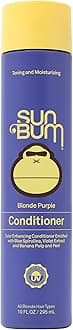 Sun Bum Blonde Purple Conditioner - Moisturizing and Brightening Formula - UV Protecting and Color Enhancing and Toning Hair Treatment for Blonde Hair - Helps Prevent Breakage and Frizz - 10 oz