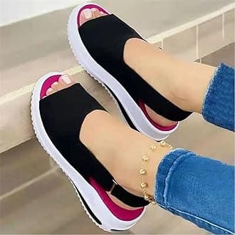 New Women Sandals Soft Stitching Ladies Sandals Comfortable Flat Sandals Women Open Toe Beach Shoes Woman Footwear, Black