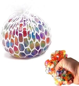 Squishy Bubble Ball, Stress Balls, Pop up Toys, Colorful Squeeze Balls, Mesh Ball for Adults, Youth