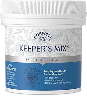 Dorwest Keeper’s Mix, 250g, Herbal Health Supplement for Dogs and Cats, Natural Herbs, Vitamins, and Minerals. 100% natural pure herbs