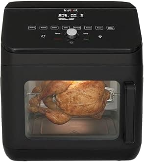Instant Digital Large Air Fryer Oven with XXL Capacity and Easy to Use 9 Smart Programmes - Air Fry, Roast, Rotisserie, Grill, Bake, Toast, Reheat, Dehydrate & Proof, Black, 13L - 1700W
