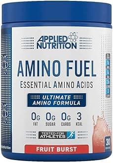 Essential Amino Acid (EAA) Powder Supplement Maximize Muscle Growth, 11g Per Serving with BCAA’s, Fruit Burst, Blue, 390 g