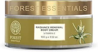 - Forest Essentials Radiance Renewal Body Cream Vitamin E | With Cocoa Butter for Soft, Glowing Skin | Ayurvedic Nourishing Body Cream