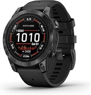 Garmin epix Pro (Gen 2), 47mm, High Performance Smartwatch, Advanced Training Technology, Built-in Flashlight, Slate Gray with Black Band