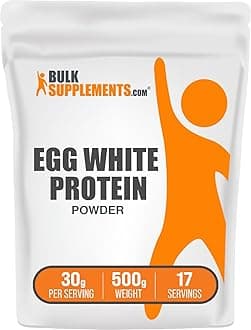 com Egg White Protein Powder - Egg White Powder, Lactose Free Protein - Unflavored & Dairy Free, 30g per Serving, 500g (1.1 lbs) (Pack of 1)