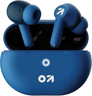 GOBOULT K40 True Wireless in Ear Earbuds with 48H Playtime, Clear Calling 4 Mics, 45ms Low Latency Gaming, 13mm Bass Drivers, Type-C Fast Charging, BTv 5.3 Ear Buds (Denim Blue)