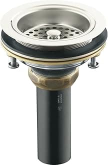 KOHLER K-8801-SN Duostrainer Sink Strainer, Vibrant Polished Nickel