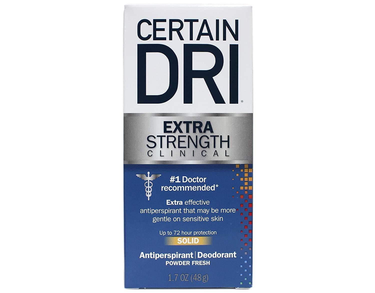 Certain DriAntiperspirant Solid for Excessive Perspiration-1.7 oz (Quantity of 5) by DSE HealthCare