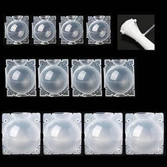Bygytyo 12 Pcs Rooting Boxes High Pressure Reusable Plant Rooting Apparatus Non damaging Grafting Boxes Plant Rooting Ball Controller (4S+4M+4L,Transparent)