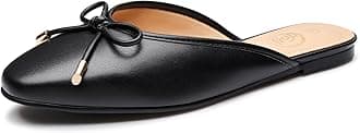 TraryMules for Women 2025, Womens Mules Slip on Comfortable Bow Pointed Toe Womens Loafers, Backless Flats Mules Shoes for Women with Knot