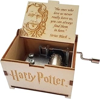 TheLaser'sEdge Harry Potter Mini Music Box with Hedwig's Theme - Sirius Black Ones Quote