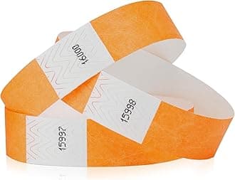 WristCo Goldenrod 3/4 Tyvek Wristbands - 200 Pack Paper For Events