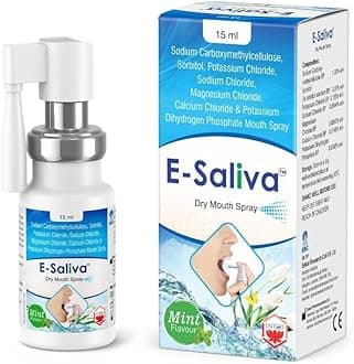 E-Saliva Mint Dry Mouth Spray - Instant Relief for Dry Mouth - Mint (Pack of 1)